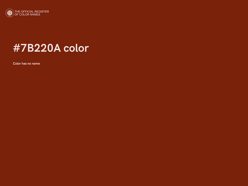 #7B220A color image