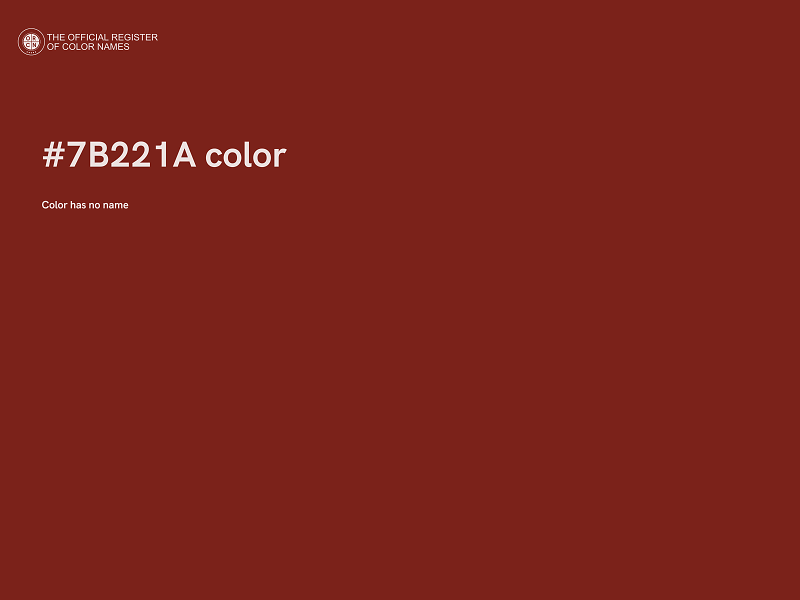 #7B221A color image