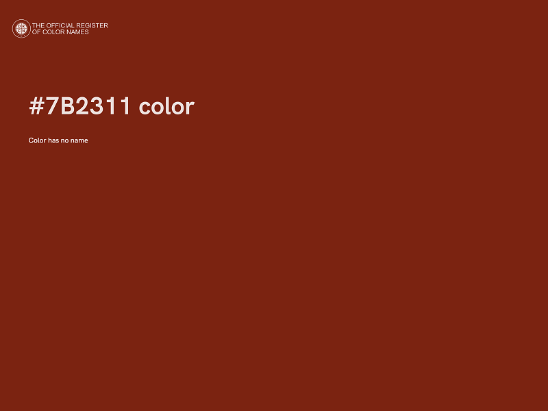 #7B2311 color image