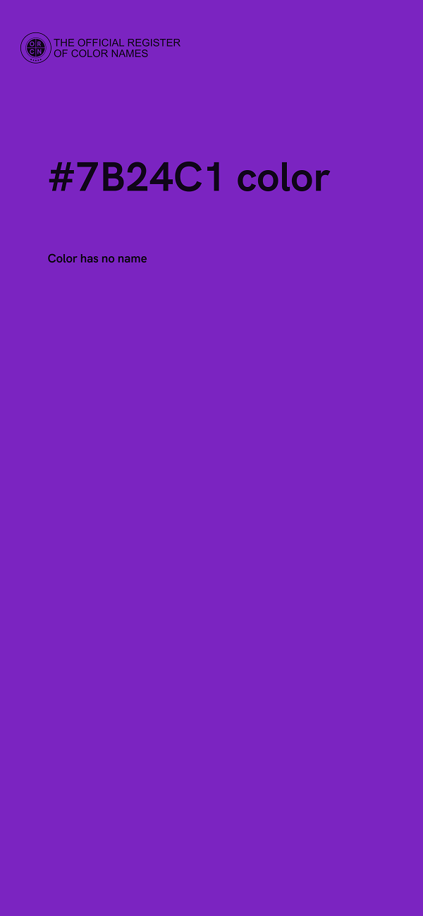 #7B24C1 color image