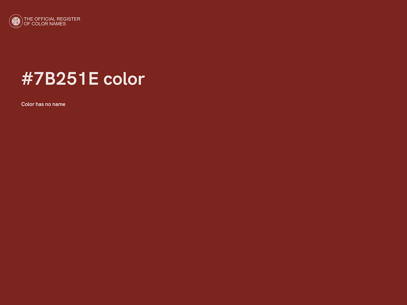 #7B251E color image