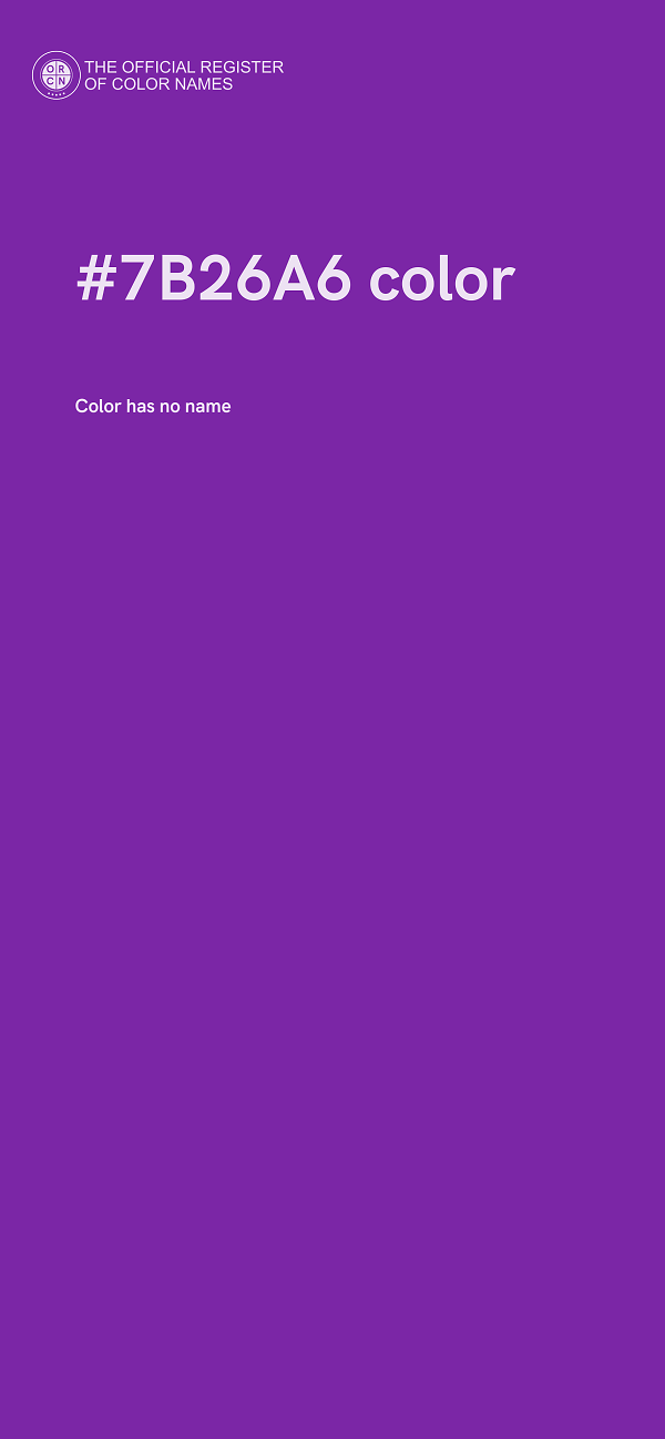 #7B26A6 color image