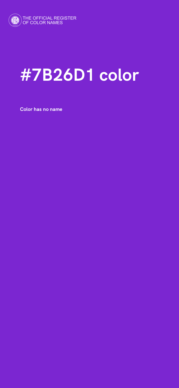 #7B26D1 color image