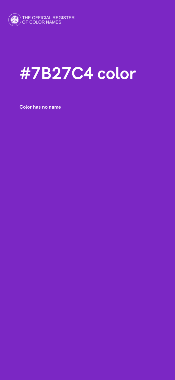#7B27C4 color image