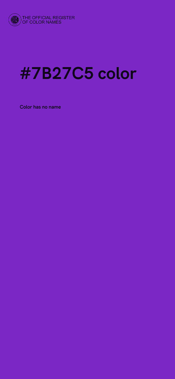 #7B27C5 color image