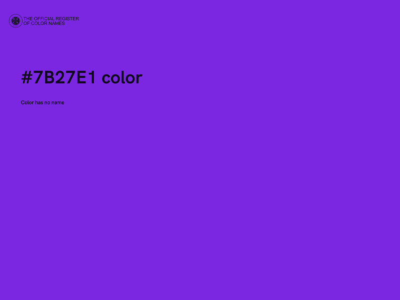 #7B27E1 color image