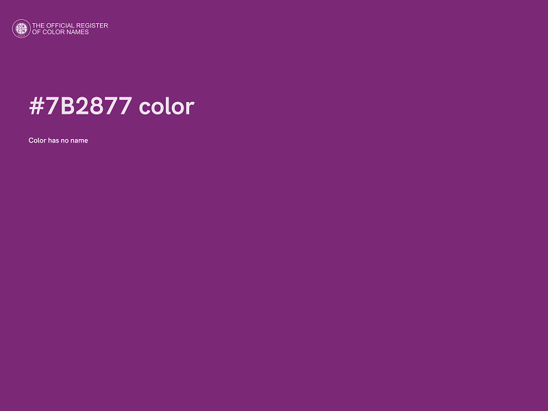 #7B2877 color image