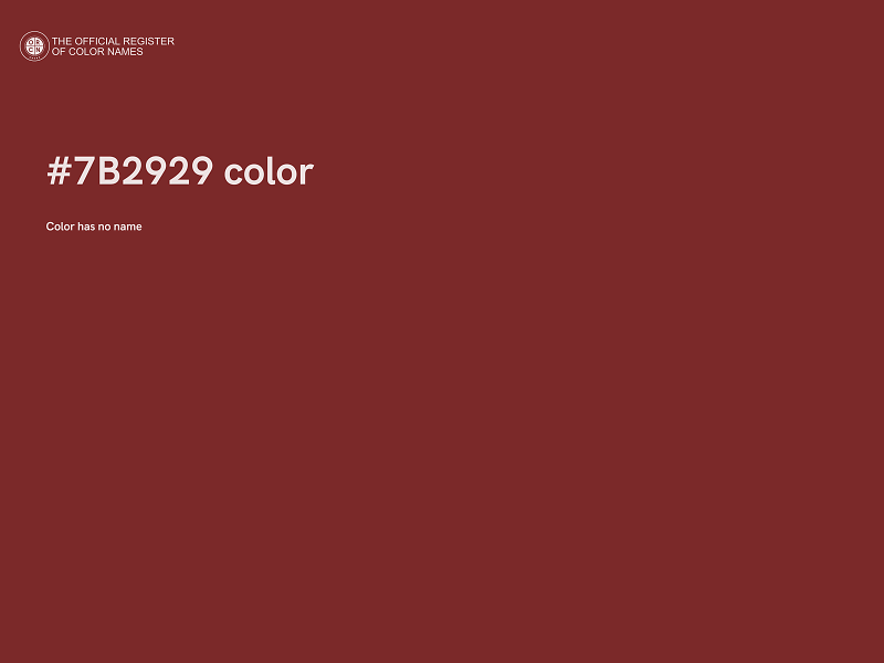 #7B2929 color image
