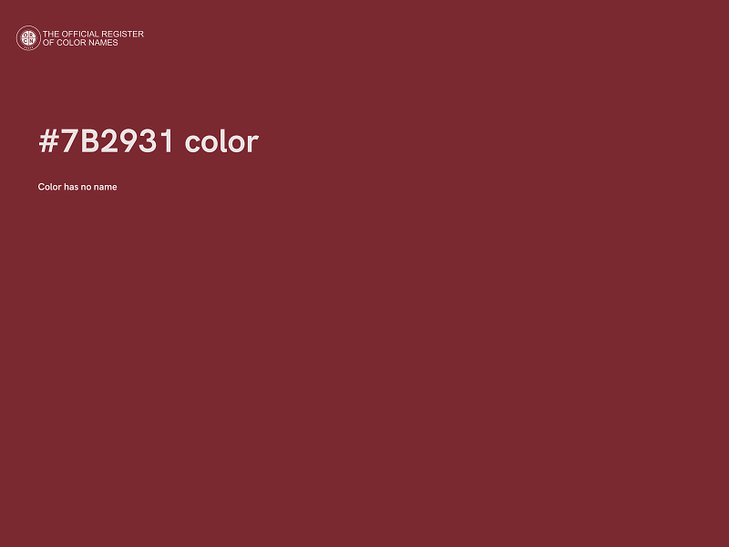 #7B2931 color image
