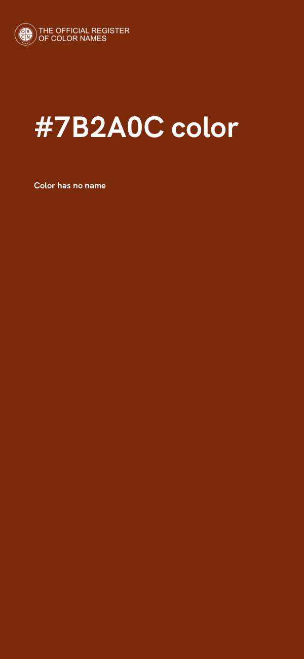 #7B2A0C color image