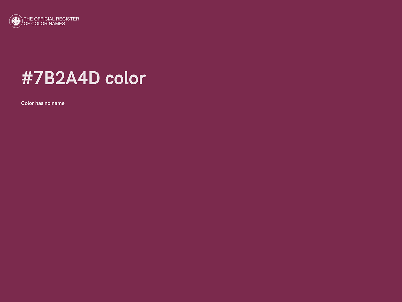 #7B2A4D color image