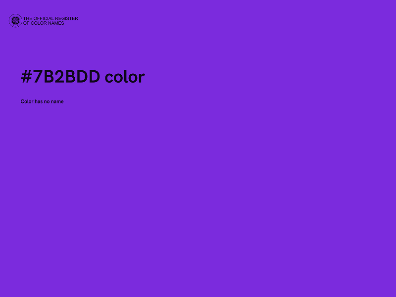 #7B2BDD color image