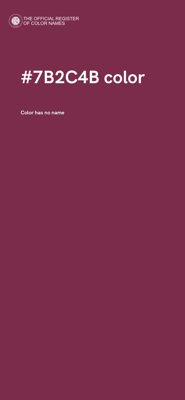 #7B2C4B color image
