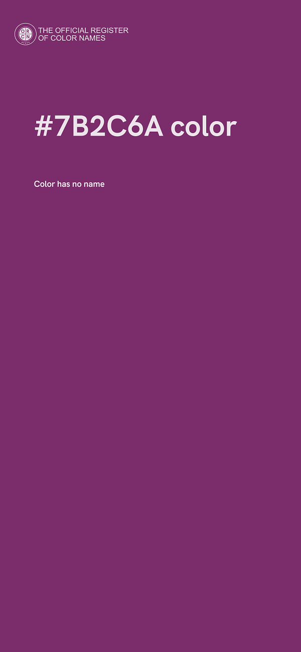 #7B2C6A color image
