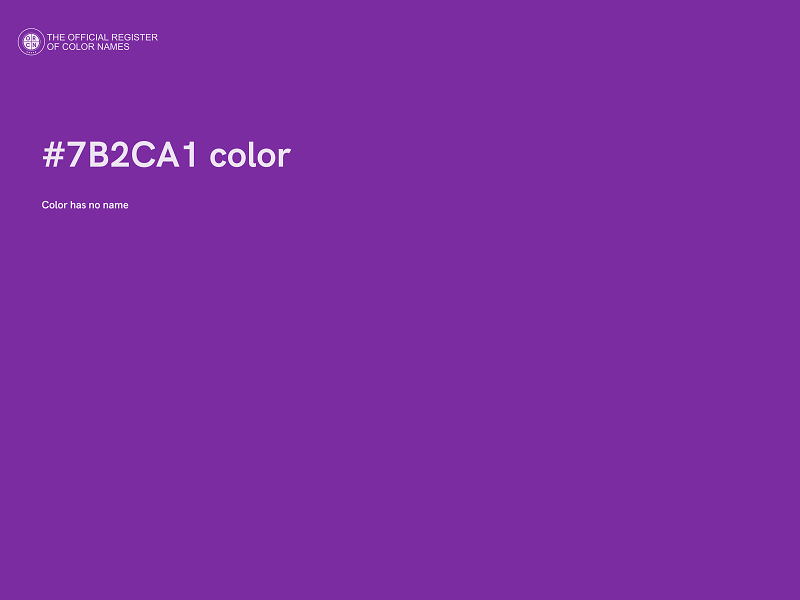 #7B2CA1 color image