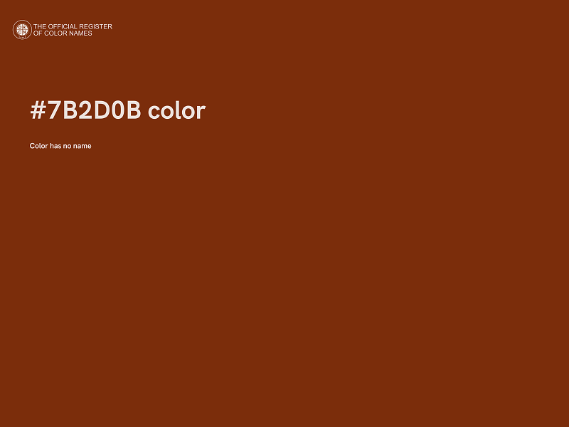 #7B2D0B color image