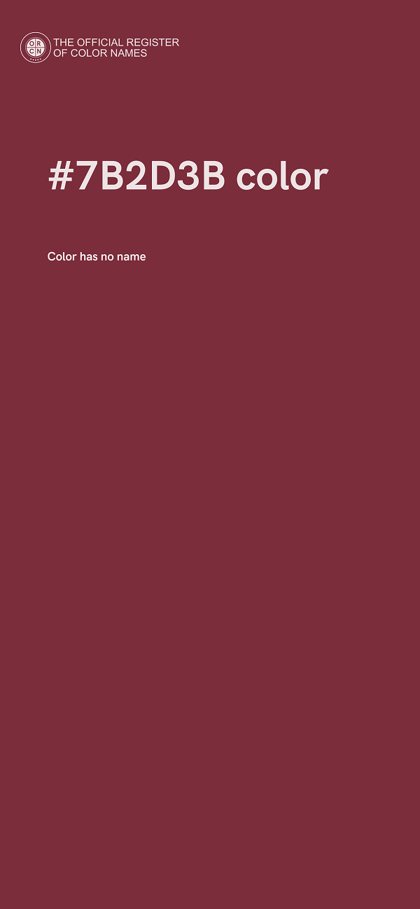 #7B2D3B color image