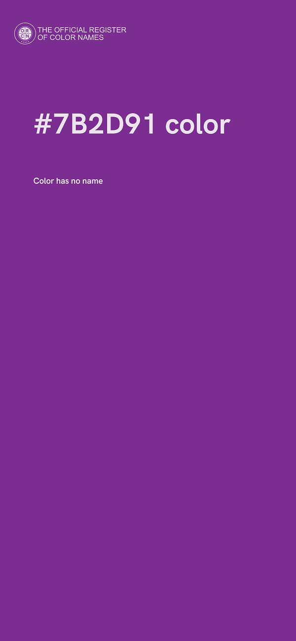 #7B2D91 color image