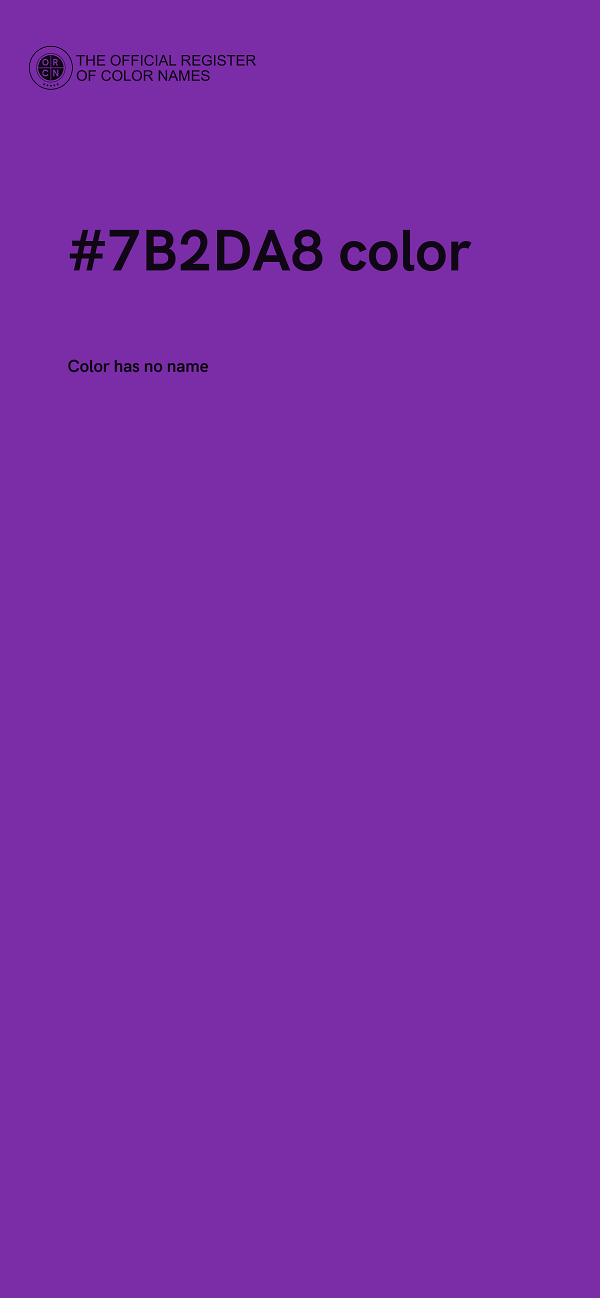 #7B2DA8 color image