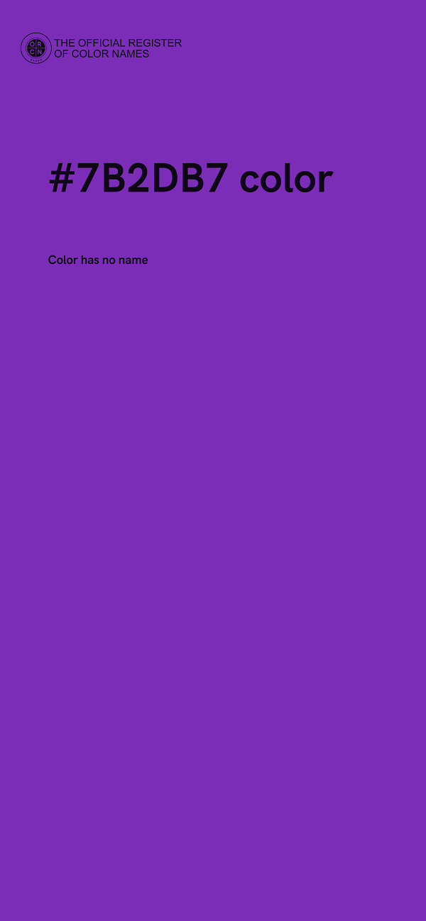 #7B2DB7 color image