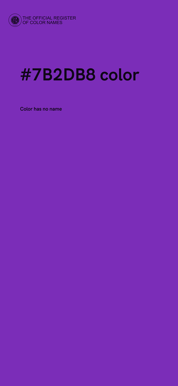 #7B2DB8 color image