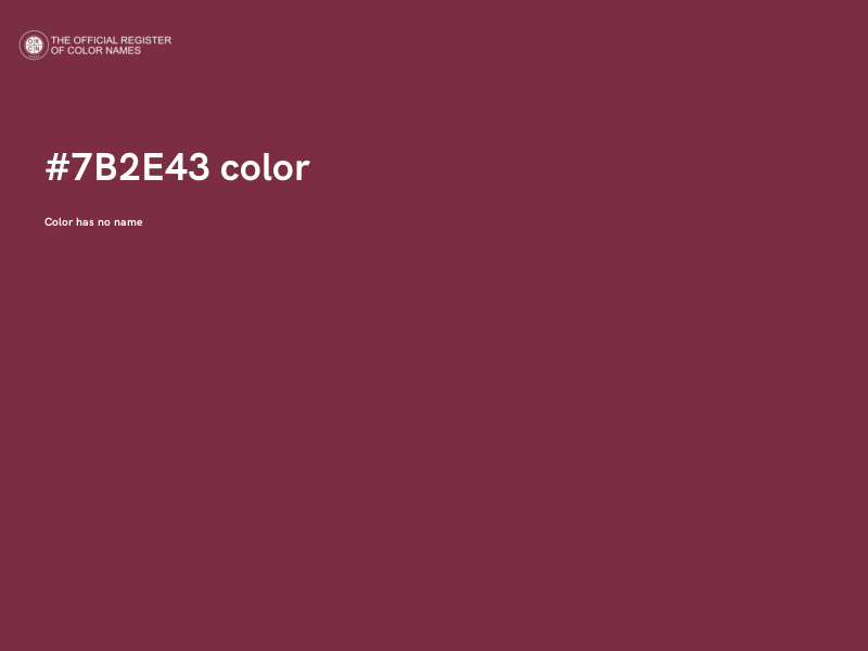 #7B2E43 color image