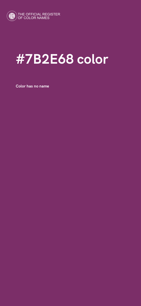 #7B2E68 color image