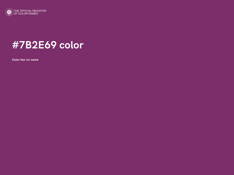 #7B2E69 color image