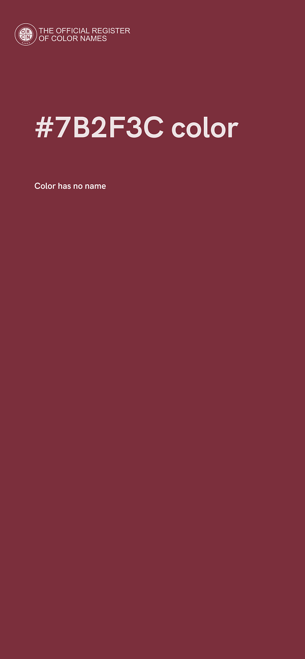 #7B2F3C color image