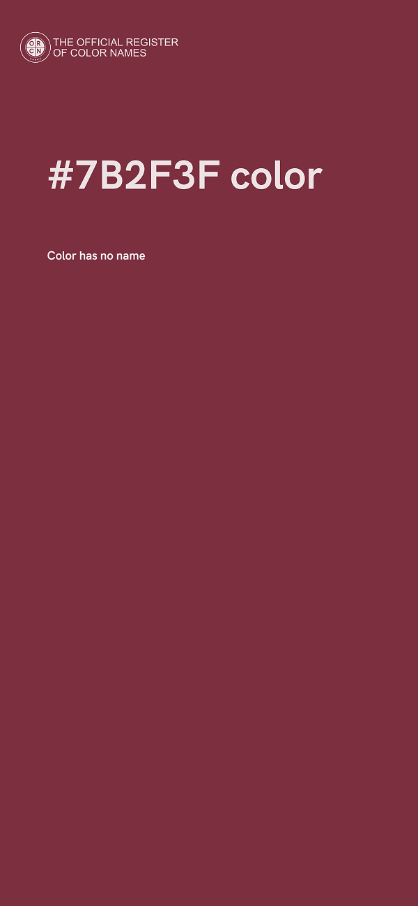 #7B2F3F color image