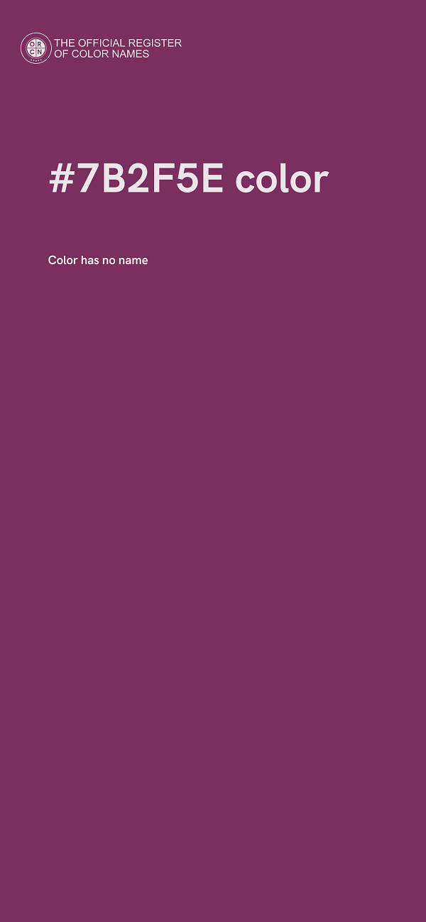 #7B2F5E color image