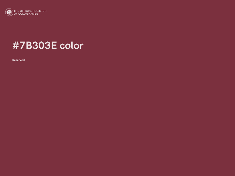 #7B303E color image