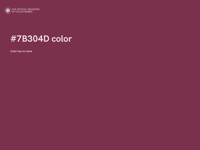 #7B304D color image