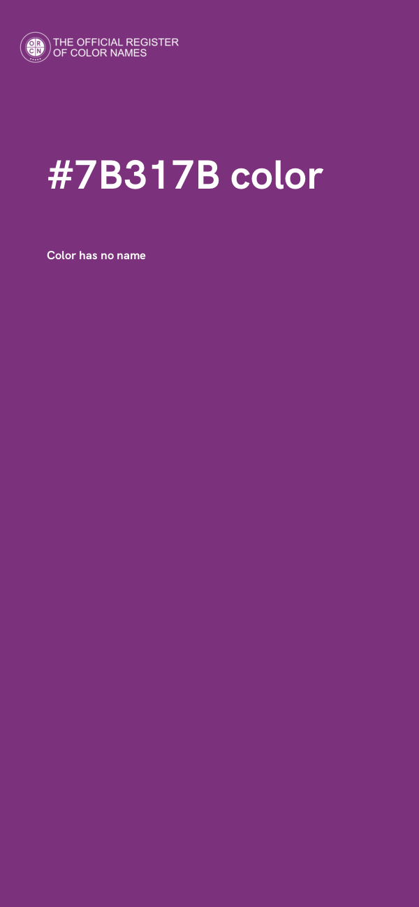 #7B317B color image