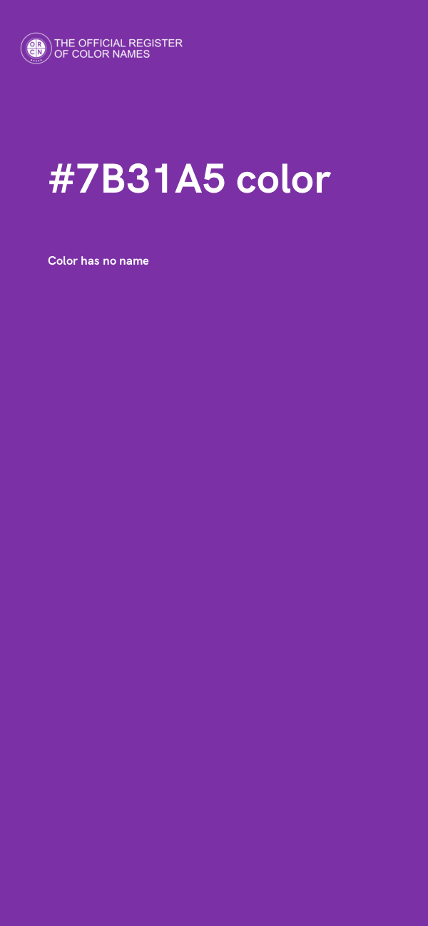 #7B31A5 color image
