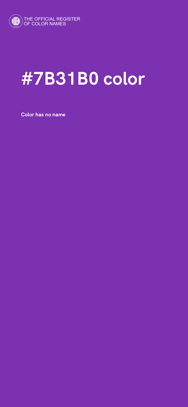 #7B31B0 color image