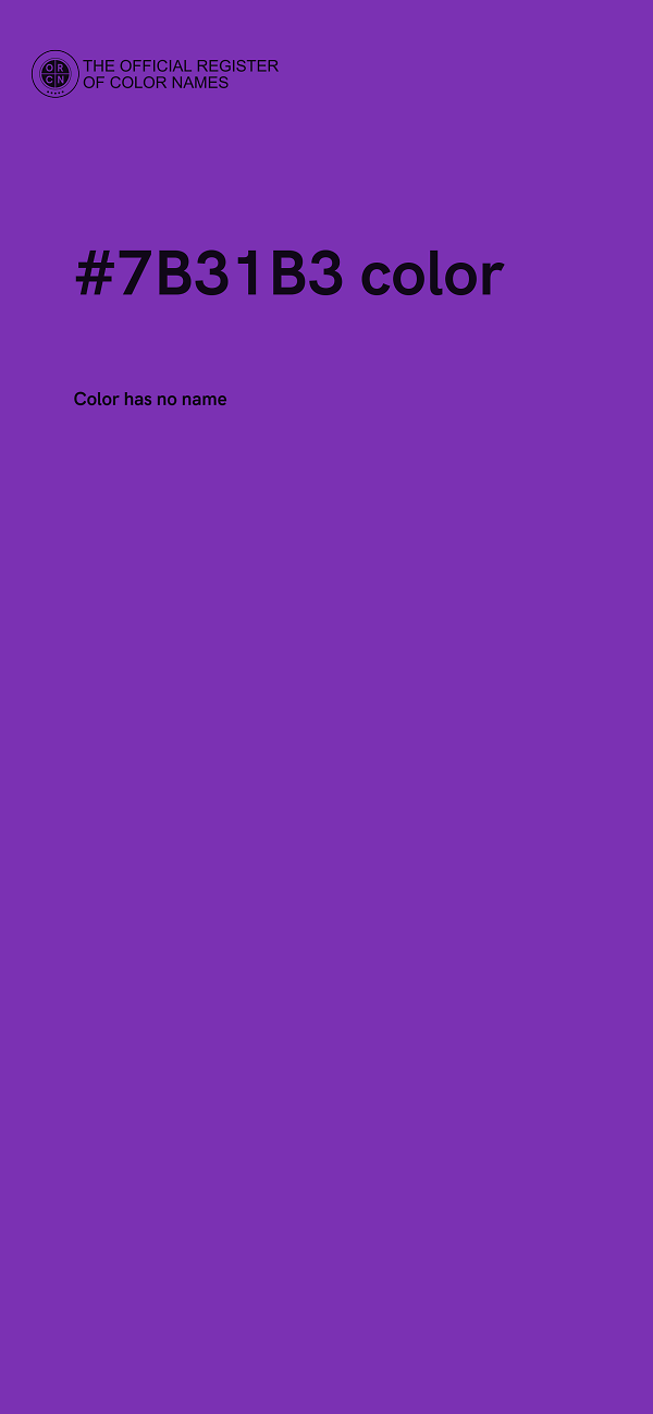 #7B31B3 color image