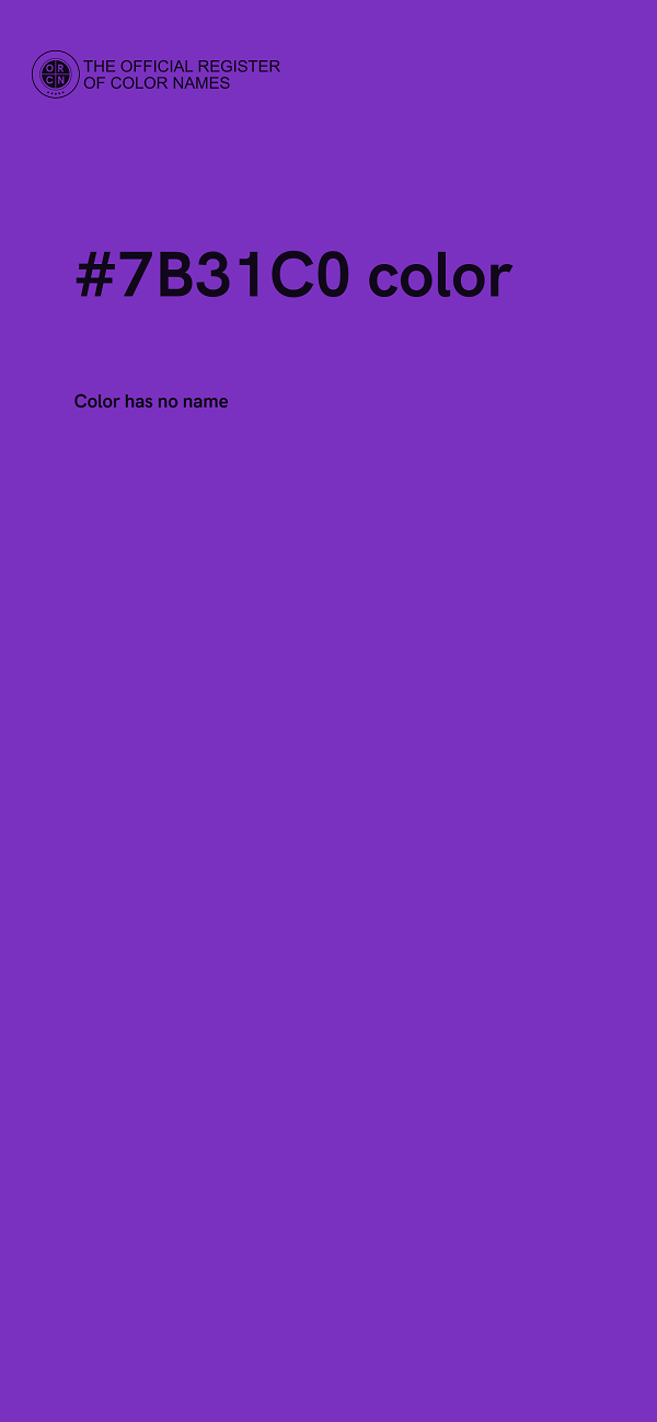 #7B31C0 color image