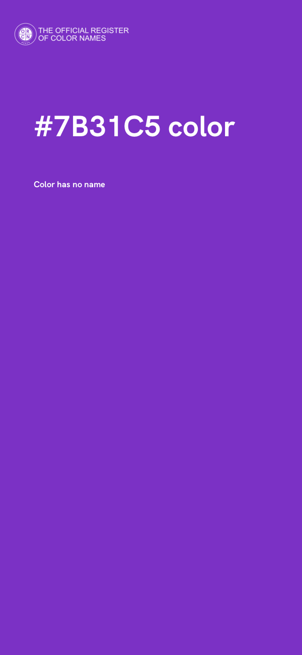#7B31C5 color image