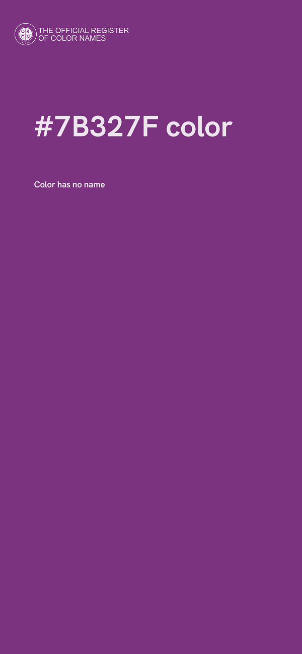 #7B327F color image
