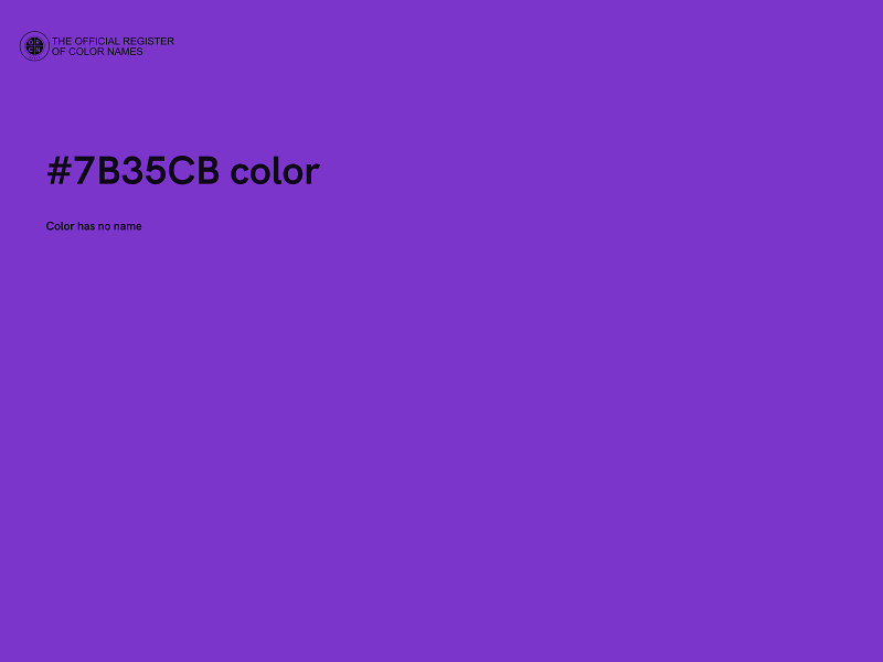 #7B35CB color image