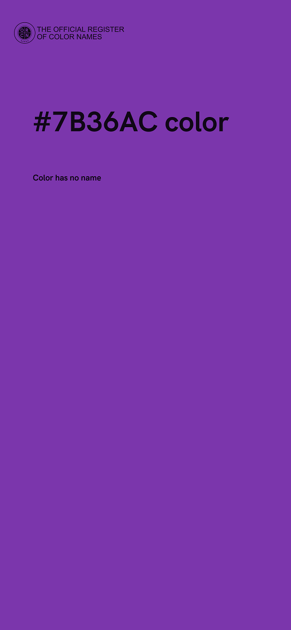 #7B36AC color image