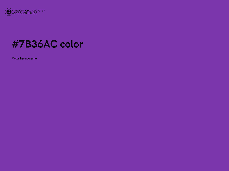 #7B36AC color image