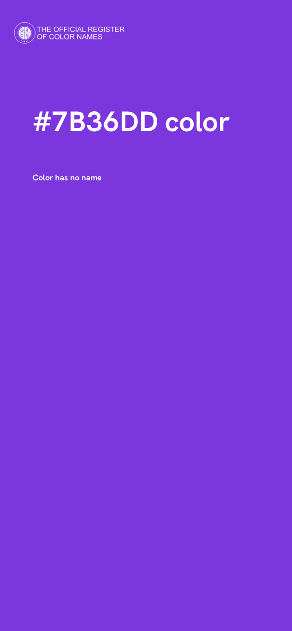 #7B36DD color image