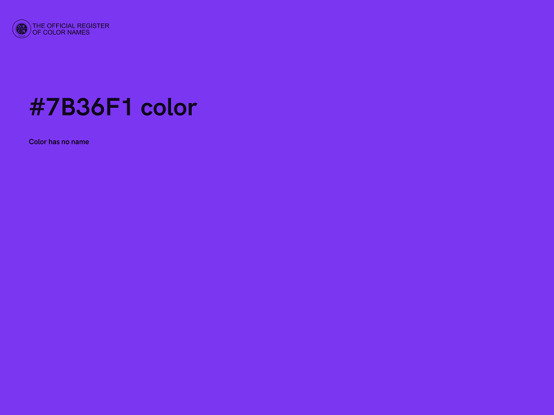 #7B36F1 color image