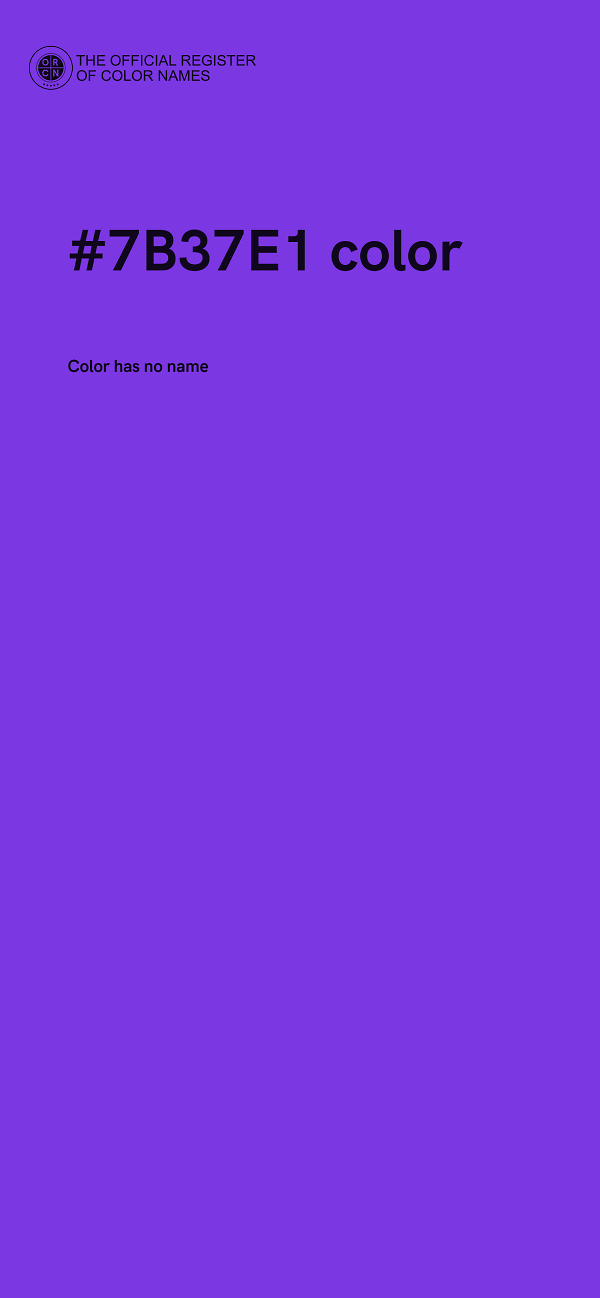 #7B37E1 color image