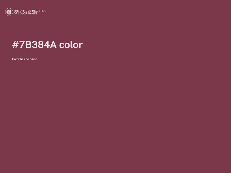 #7B384A color image