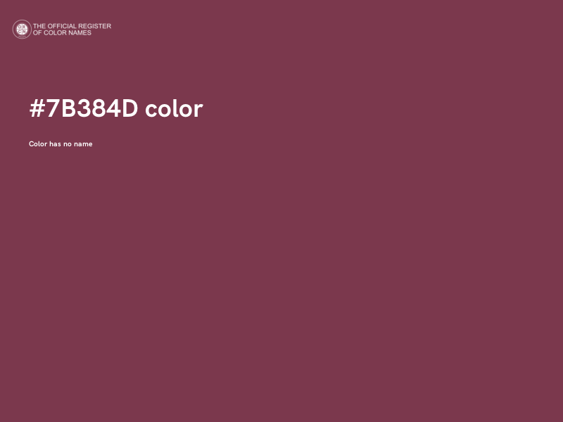 #7B384D color image