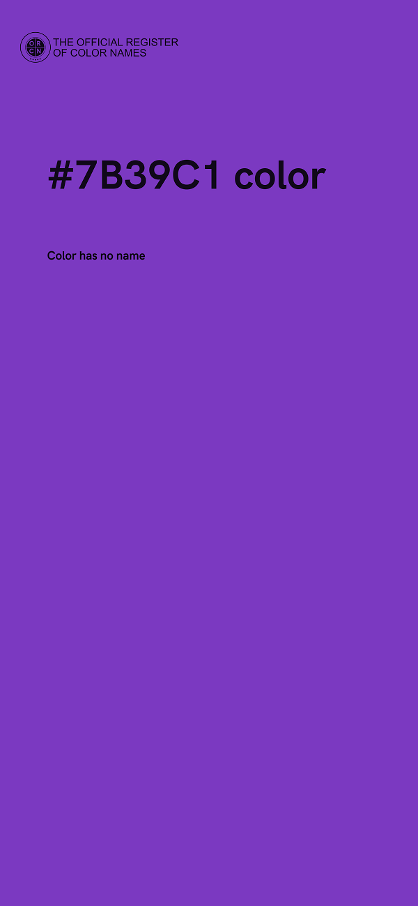 #7B39C1 color image