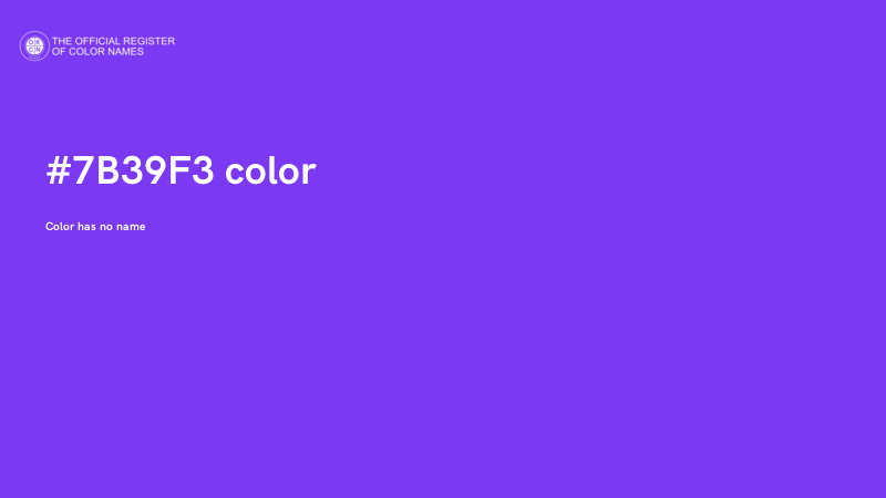 #7B39F3 color image